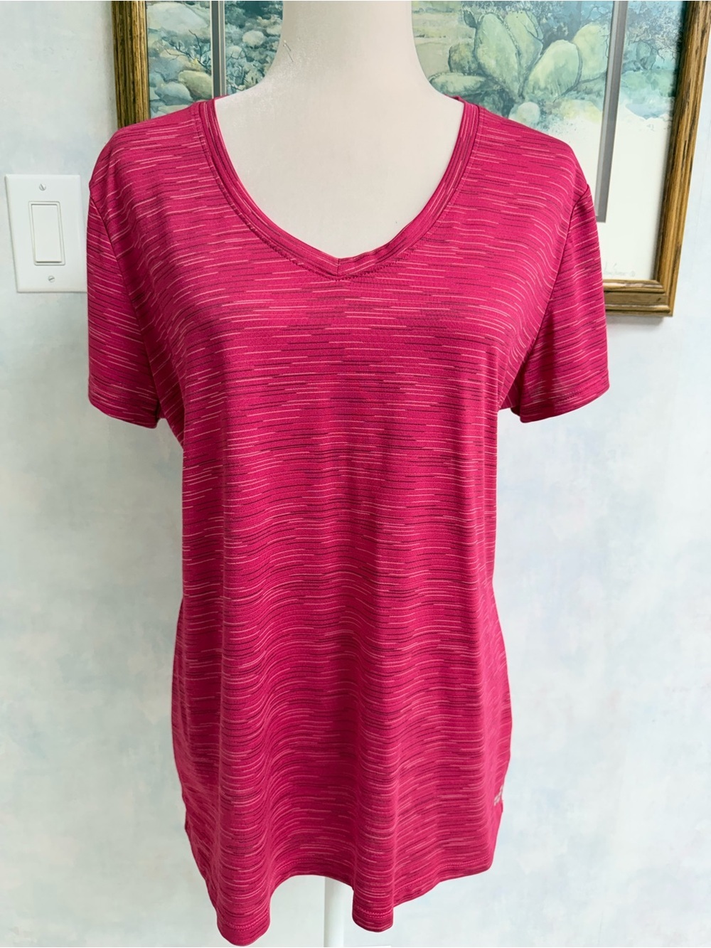 BCG V-Neck Raspberry Tee - 1/$10 or 2/$15 - NWOT